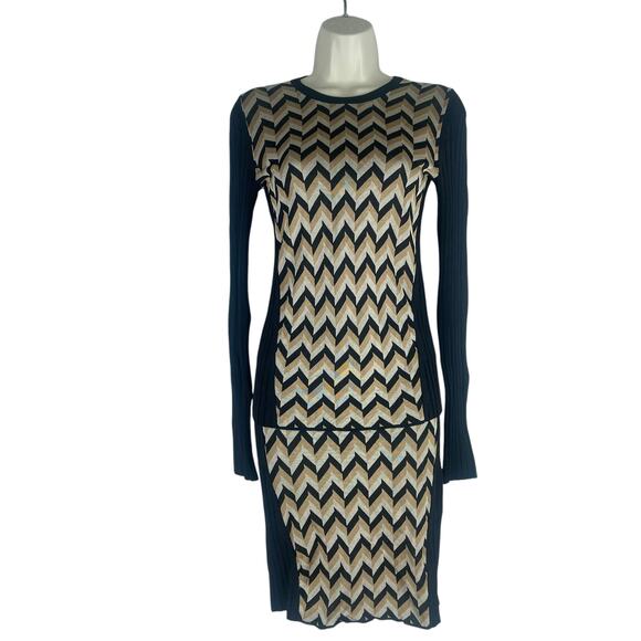 Rag & Bone Elaine Zig Zag Sweater Skirt Matching Set Size XS - Picture 3 of 11